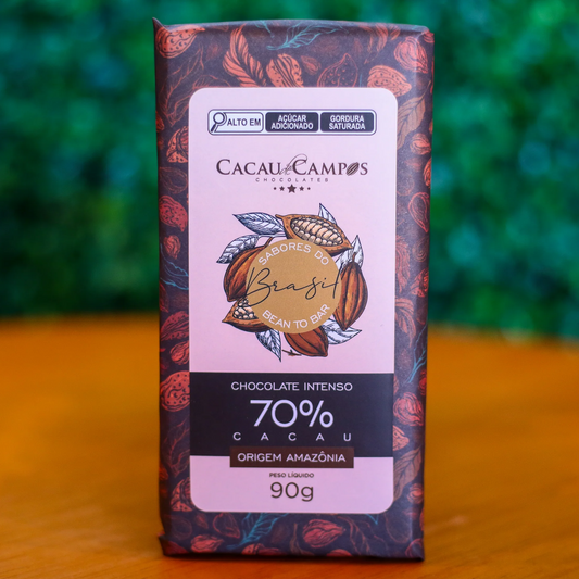 Barra de Chocolate 70% Cacau - 90g