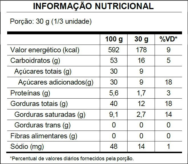 Barra de Chocolate 70% Cacau - 90g