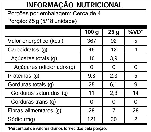 Barra de Chocolate Zero com Banana e Castanha de Caju - 90g