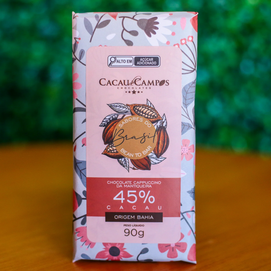 Barra de Chocolate 45% Cacau Cappuccino - 90g