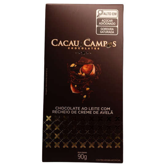 Barra de Chocolate Creme de Avelã - 90g