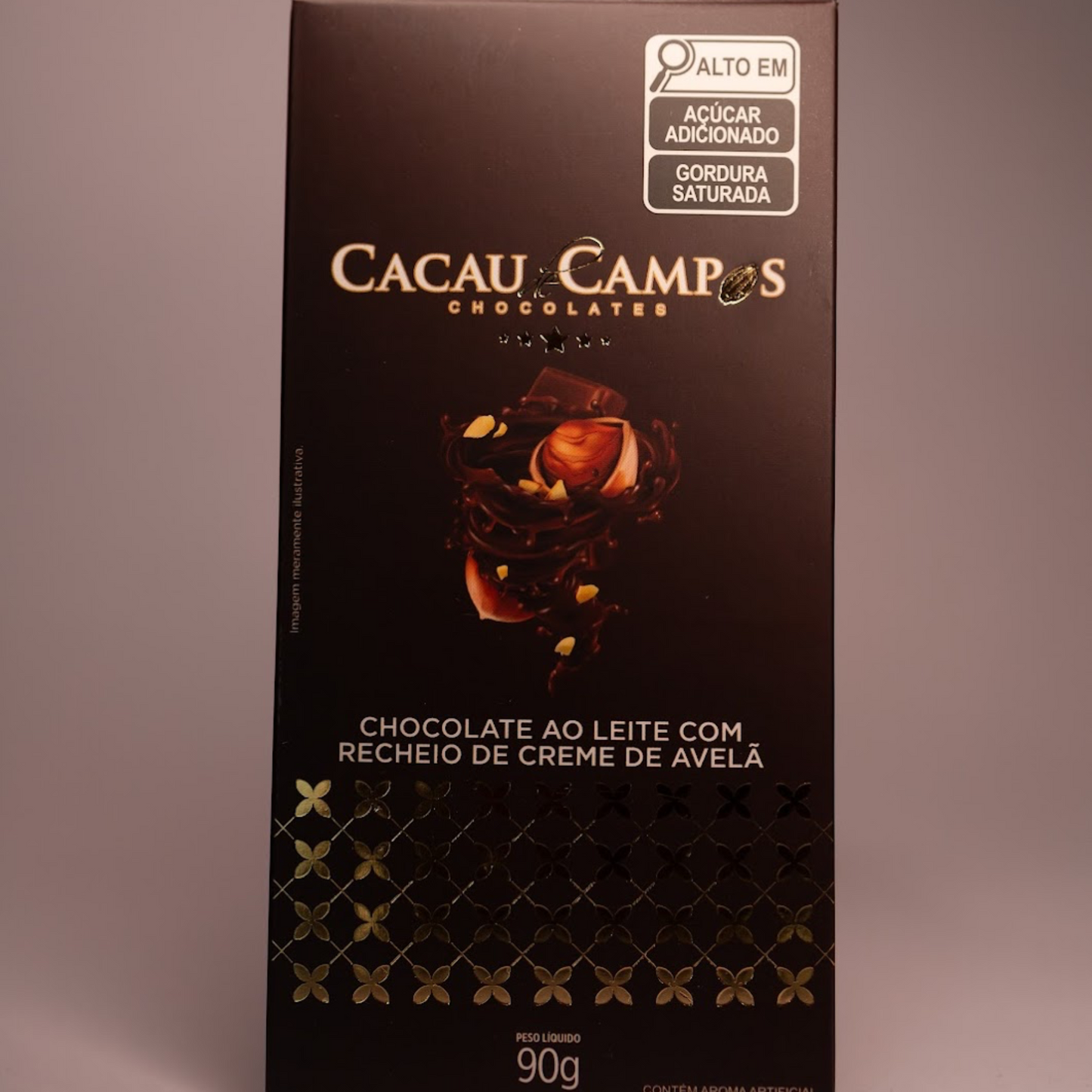 Barra de Chocolate Creme de Avelã - 90g