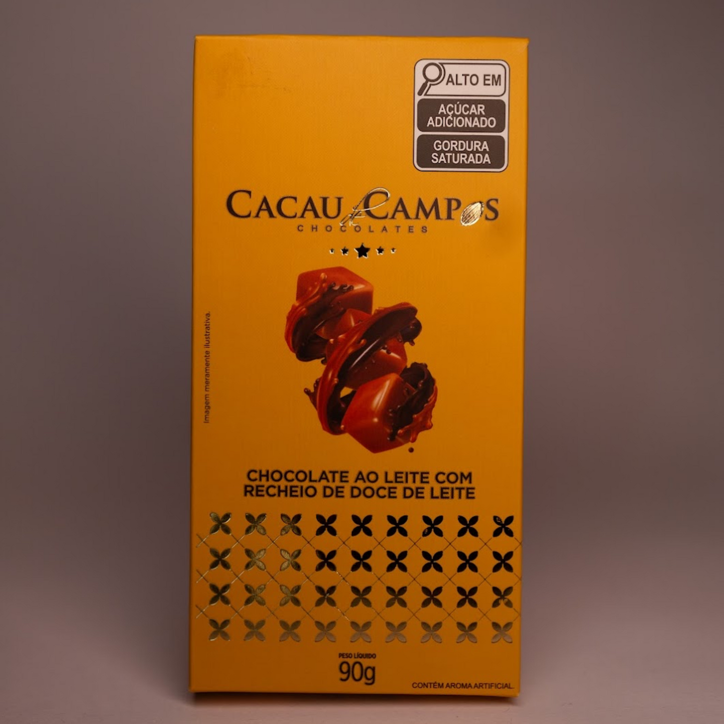 Barra de Chocolate com Doce de Leite - 90g