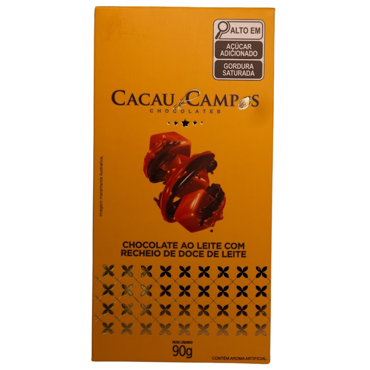 Barra de Chocolate com Doce de Leite - 90g