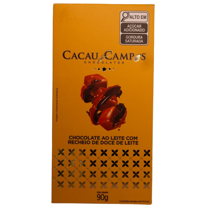 Barra de Chocolate com Doce de Leite - 90g