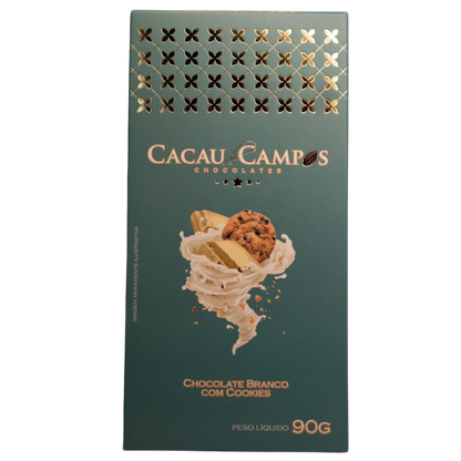 Barra de Chocolate Branco com Cookies - 90g
