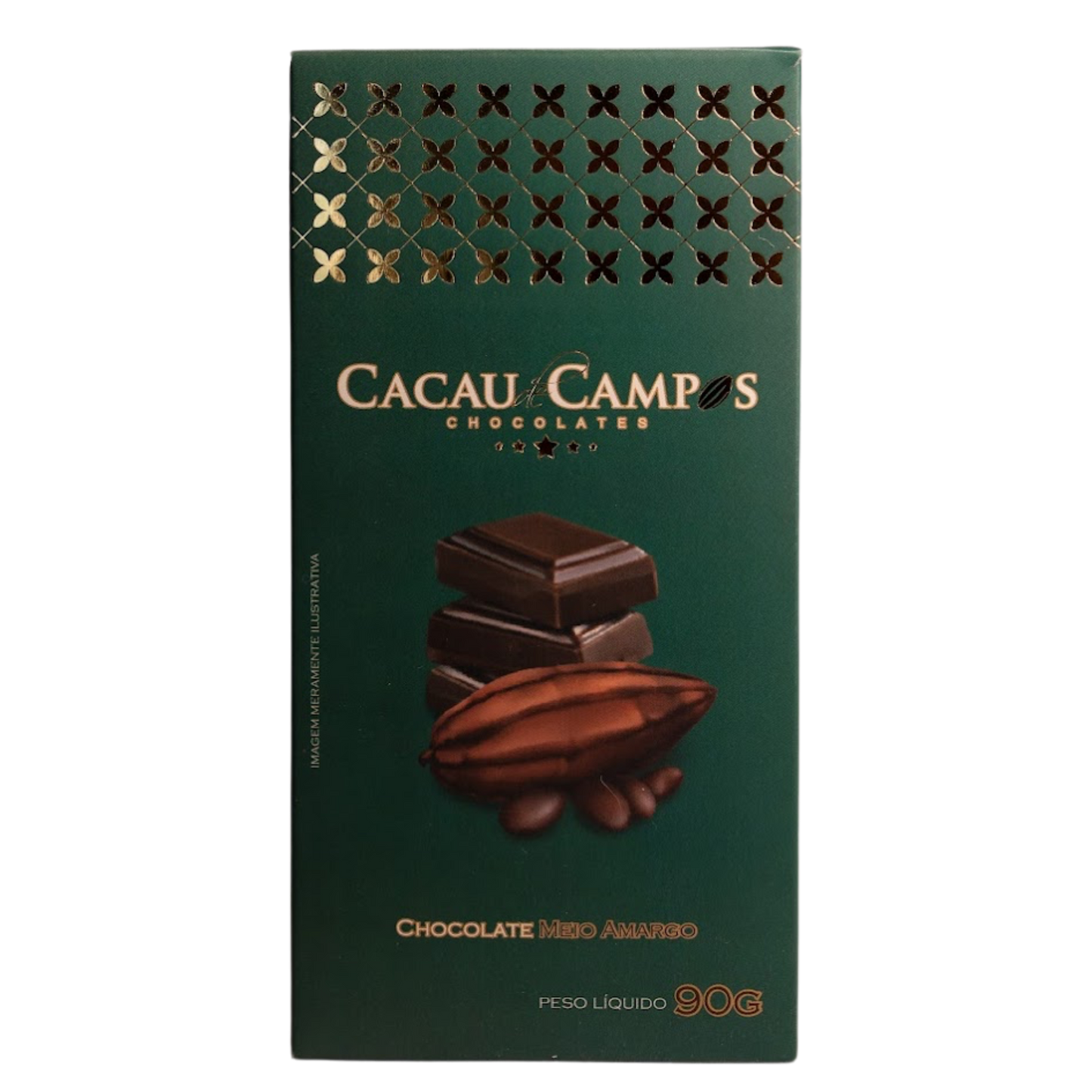 Barra de Chocolate Meio Amargo - 90g