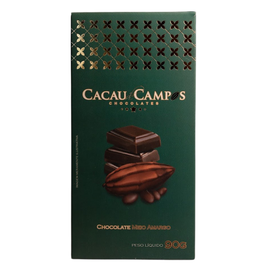 Barra de Chocolate Meio Amargo - 90g