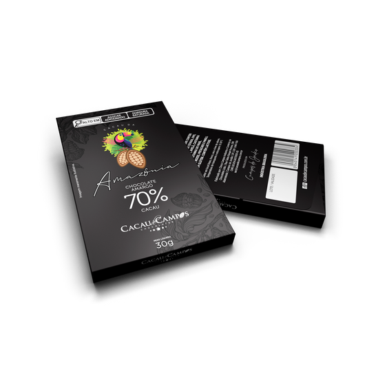 Kit 15 Uni. Barra de Chocolate Amazônia 70% Cacau - 30g