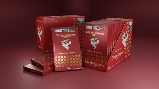 Kit 15 Uni. Barra de Chocolate Ao Leite - 30g