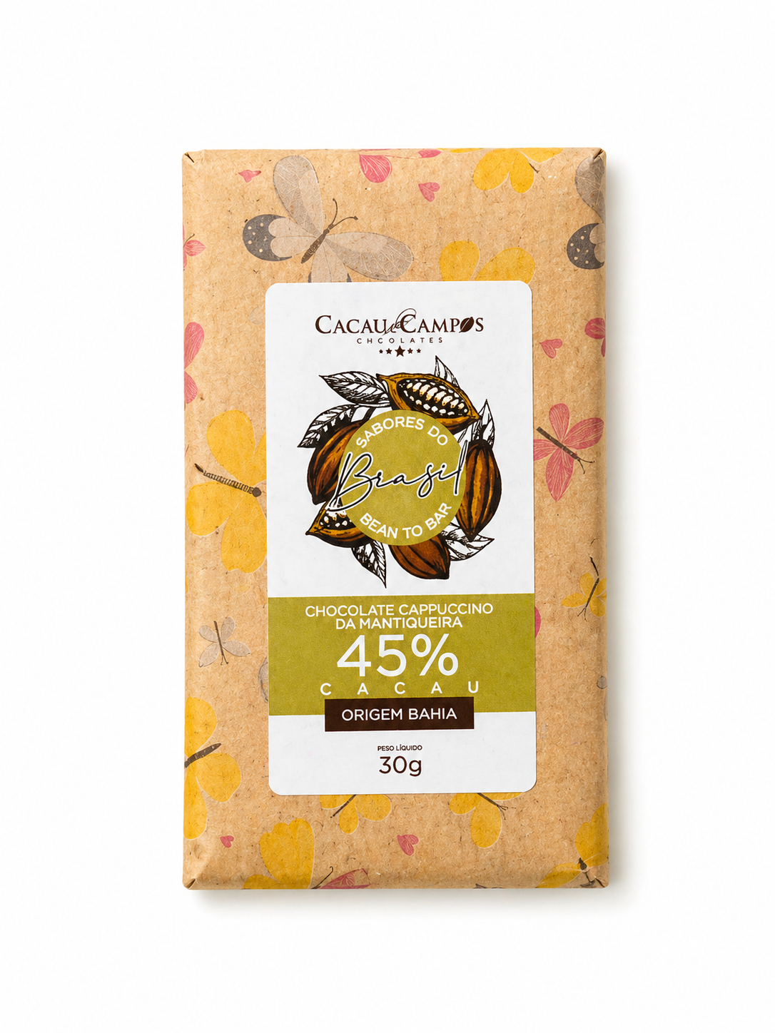 Barra de Chocolate 45% Cappuccino - 30g