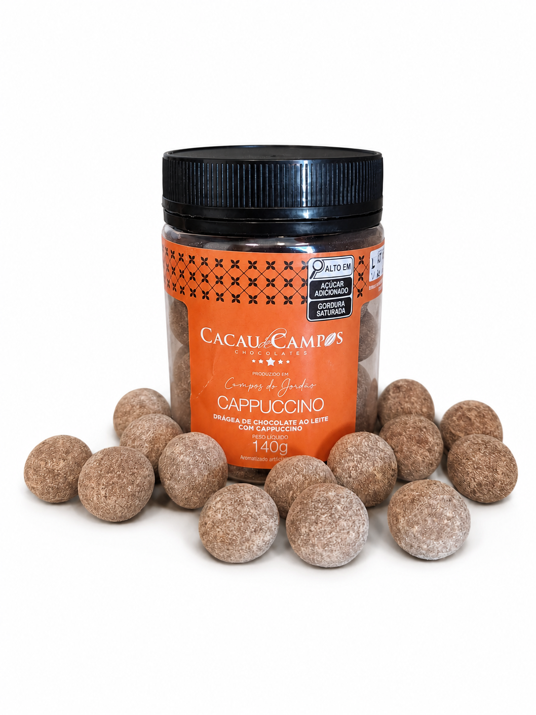 Drágeas de Chocolate ao Leite Cappuccino - 140g