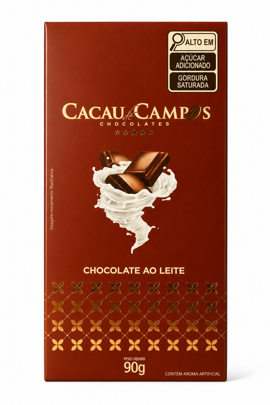 Barra de Chocolate Ao Leite - 90g