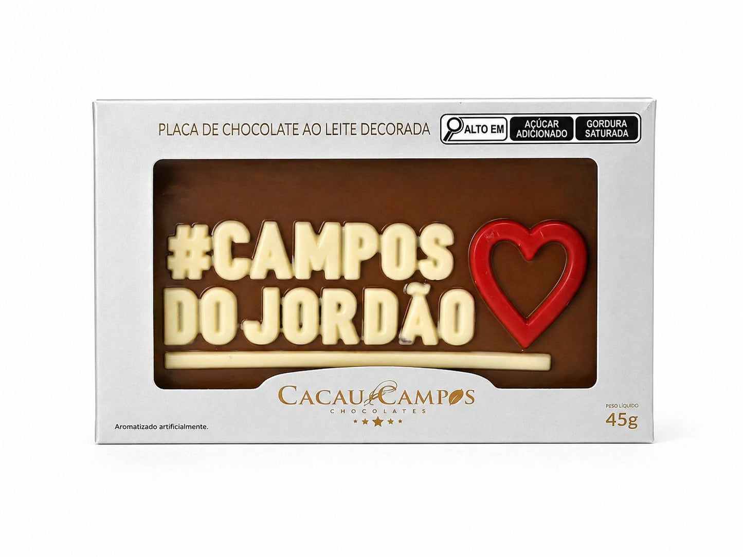 Placa de Chocolate ao Leite #CAMPOS - 45g