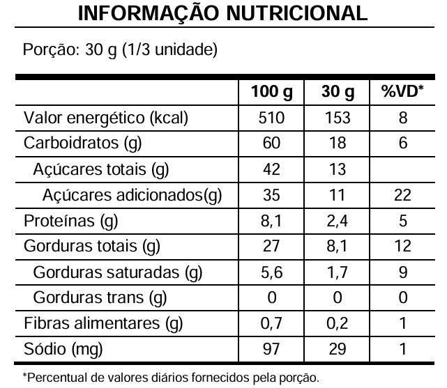 Barra de Chocolate 45% Cacau Cappuccino - 90g